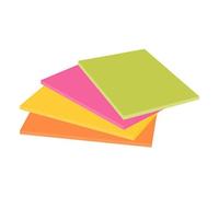 Post-it Super Sticky Meeting Notes, 152 x 101 mm, Assorted Colours, 45 Sheets per Pad, Pack of 4 Pads