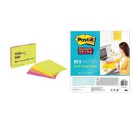 Post-it Super Sticky Meeting Notes, Pack of 4 Pads, 45 Sheets per Pad, 203 mm x