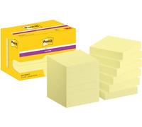 Super Sticky Notes Canary Yellow, Pack of 12 Pads, 90 Sheets per Pad, 47.6 mm x 47.6 mm, Yellow Color - Extra Sticky Notes For Note Taking, To Do
