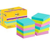 Post-it Supe Sticky Notes Miami 51x51mm Aqua Neon Geen Pink Ref 622-12SS-MIA [Pa
