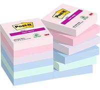 Post-it Super Sticky Notes Soulful 47.6 x 47.6 mm 90 Sheets Bright Colours Pack of 12
