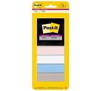 Post-it Super Sticky Notes, 3x3 in, Simply Serene Collection, 5 Pads/Pack (3321-5SSNE)