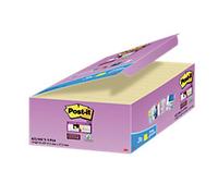 Post-it Super Sticky Notes 47.6 x 47.6 mm 90 Sheets Canary Yellow Value Pack 21 + 3 Free
