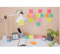 Post-It Super Sticky Notes 47.6x47.6mm 90 Sheets Cosmic Colours (Pack 12) 7100290180