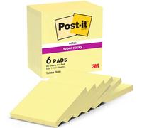3M Post It Notes Self Adhesive 76x76mm 90 Sheets, Canary Yellow