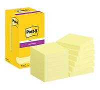 Post-it Super Sticky Notes 654-12SS-CY 76 x 76 mm 90 Sheets Per Pad Yellow Square Plain Pack of 12