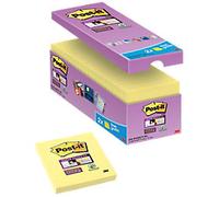 Post-it Super Sticky Notes 76 x 76 mm Canary Yellow 90 Sheets Value Pack 14 + 2 Free