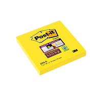 Post-it Super Sticky Notes 76x76mm 90 Sheets Ultra Yellow (Pack 6) 654-S6 - 7100174970