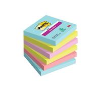 Post-it Cosmic Super Sticky Notes 76 x 76 mm Assorted Colours Square 6 Pads of 90 Sheets