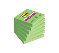 Post-it Super Sticky Notes 76x76mm 90 Sheets Green (Pack of 6)