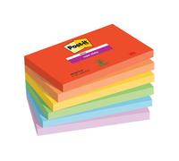 Post-It Super Sticky Notes 90 Sheets 76x127mm Playful Colours Assorted (Pack of 6) 655-6SS-PLAY