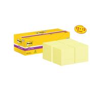 Post-it Super Sticky Notes Canary Yellow, Value (Pack of 12)FREE Pads 654SSCYP12