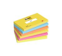 Post-it Super Sticky Notes Carnival Colours 76 x 127mm 90 Sheets Pack 6 (655-6SS