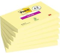Post-it Super Sticky Notes, Double The Sticking Power, 4 + 2 Free Pads, 540 Sheets, 76 mm x 127 mm, Canary Yellow - Self-Sticking Notes for Walls, Monitors and Fridge