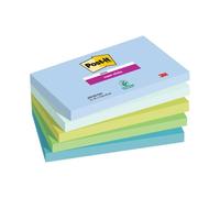 Post-it Super Sticky Notes Oasis 76x127mm 90 Sheets (Pack of 5) 7100258790