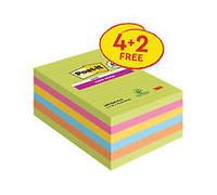Post-it Super Sticky Notes XXL Ultra Neon Colours 101 x 152mm (Pk 6)
