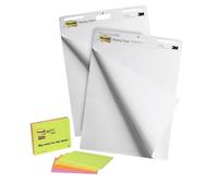 Post-it Super Sticky Self Stick Meeting Chart, 559P, White, 63.5 cm x 76.2 cm, Promo Pack 2 Pads + 4 FREE Meeting Notes Pads