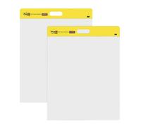 Post-it Super Sticky Self Stick Wall Pad Meeting Chart 566 White 58.4 cm x 50.8 cm 20 Sheets/Pad 2 Pads/Pack 100% PEFC SGSCH-PEFC-COC-110078