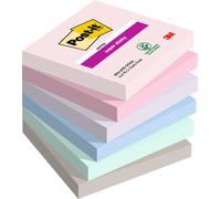 Post-It Super Sticky Soulful Colours 76x76 90 Sheets, Pack of 6