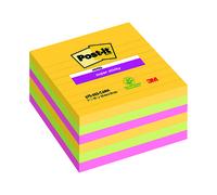 Post-It Super Sticky XL Notes 101x101mm Lined Rio (Pack of 6) 675-SS6-RIO