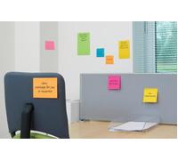 Post-it Super Sticky Notes 101 x 101 mm Assorted Square Ruled 6 Pads of 90 Sheets