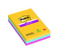 Post-it Super Sticky XXL Notes 101x152mm Lined Rio (Pack of 3) 4690-SS3RIO