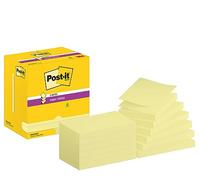 Post-it Super Sticky Z-Notes 76x127mm 90 Sheets Canary Yellow Pack 12
