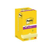 Post-it Super Sticky Z-Notes R330-12SSCY 76 x 76 mm 90 Sheets Per Pad Yellow Pack of 12