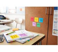 Post it Super Sticky Z Notes Playful Colours 76x76mm 90 Sheets (Pack 6) 7100258797