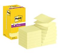 Post-it Super Sticky Z-Notes R330-12SSCY 76 x 76 mm 90 Sheets Per Pad Yellow Pack of 12