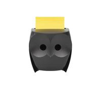 Post-it Z-Notes Dispenser Owl Black + 2 Packs Post-it Super Sticky Z-Notes 45 Sheets per Pad - 7100322315