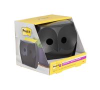 Post-it Z-Notes Dispenser Owl Black + 2 Packs Post-it Super Sticky Z-Notes 45 Sheets per Pad - 7100322315