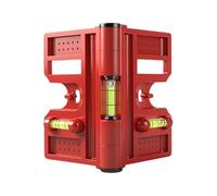 Post Level - Adjustable Spirit Level | Magnetic Measuring Tool, Foldable Corner Alignment Device, Precision Leveling Tool for Fence Post Door Window Ceiling Construction Flooring Repair Outdoor Work