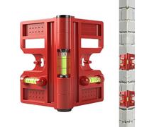 Post Leveler Tool - Adjustable Folding Magnetic Spirit Levels, Magnetic Post, Pipe, Column and Corner Levelling Spirit Level for Window Installation Furniture Flooring Repair Fixing Outdoor Home