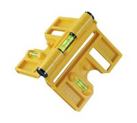Post Leveler Tool - Adjustable Magnetic Folding Level Gauge, Multipurpose Fence Leveling Instrument with High Accuracy Bubble Vials for Furniture Installation Ceiling Window Fixing Outdoor Home