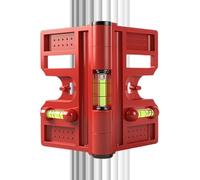 Post Leveling Tool with Magnetic Folding Design, Adjustable Leveling Device for Accurate Alignment of Fence Posts, Ideal for Window Installation, Ceiling Mounting, Furniture Mounting and Repair