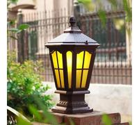 Post Lights Outdoor, Light Festive Powered Base Mount Deck Waterproof Die-Aluminum Pillar Lamp