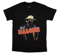 Post Malone Men's Cowboy T-Shirt in Black | Size: Large Post Malone Black L