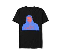 Grindstore T-Shirt Post Malone Red & Blue Photo 100% Cotton Jersey Unisex Black S