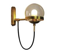 Post-Modern Clear Glass Wall Light Fixture