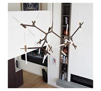 Post-Modern Nordic Pendant Light Herringbone Contemporary Chandelier Living Room Dining Room Dimmable G9 Bulb Hanging Lamps LED Modern LED Chandelier (Coldwhiteblacknotdim 20lights)