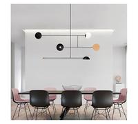 Post-Modern Retro Minimalist Chandelier, 3-Light 150x60cm Designer Fixture for Office, Studio, Restaurant, Art Deco Parlor & Bedroom Indoor Lighting