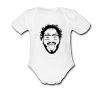 POST MUSIC MALONE FAN present from for a mum mummy dad daddy gift Unique Baby Vest Grow Babygrow Cute PERSONALISED Custom Boys Girls Unisex SHH I'M LISTENING TO