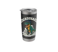 Post Office Clerk Stackosaurus Funny Postal Clerk Stainless Steel Insulated Tumbler
