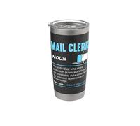 Post Office Job Funny Mail Clerk Definition Postal Worker Stainless Steel Insulated Tumbler