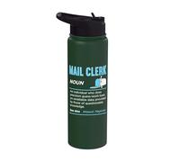 Post Office Job Funny Mail Clerk Definition Postal Worker Stainless Steel Insulated Water Bottle