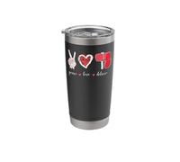Post Office Postal Worker Mailbox Peace Love Deliver Stainless Steel Insulated Tumbler