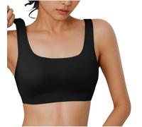 Post Op Breast Augmentation Bra 40B Bras for Women One Size Maternity Breast Pumping Lace Half Cami Seamless Women with Removable Straps Padded Gym Sports Size 38Dd Black XL