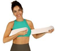 Post Op Breast Augmentation Bra Band | Breast Implant Chest Brace For Women | Compression Wrap Post Surgery Bra Belt | No Bounce Sports Bra Alternative (Fits Most) (Beige, Fits Most)