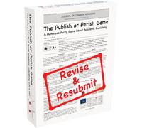 Post or Perish: A Humorous Party Game About Academy | 3-6 Players | Ages 14+ | Created by Max Bai Ph.D. Reviewed by Unserious Researchers Almost Approved by the